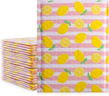 Fuxury Bubble Mailer 4X8 Inch 50 Pcs Bubble Mailers Cute Pineapple Padded Envelopes Waterproof Boutique Shipping Envelopes for Small Business Packaging Books,Makeup,Accessories Supplies Bulk#000 Sporting Goods > Outdoor Recreation > Winter Sports & Activities Fuxury Yellow Lemon 6X10" 