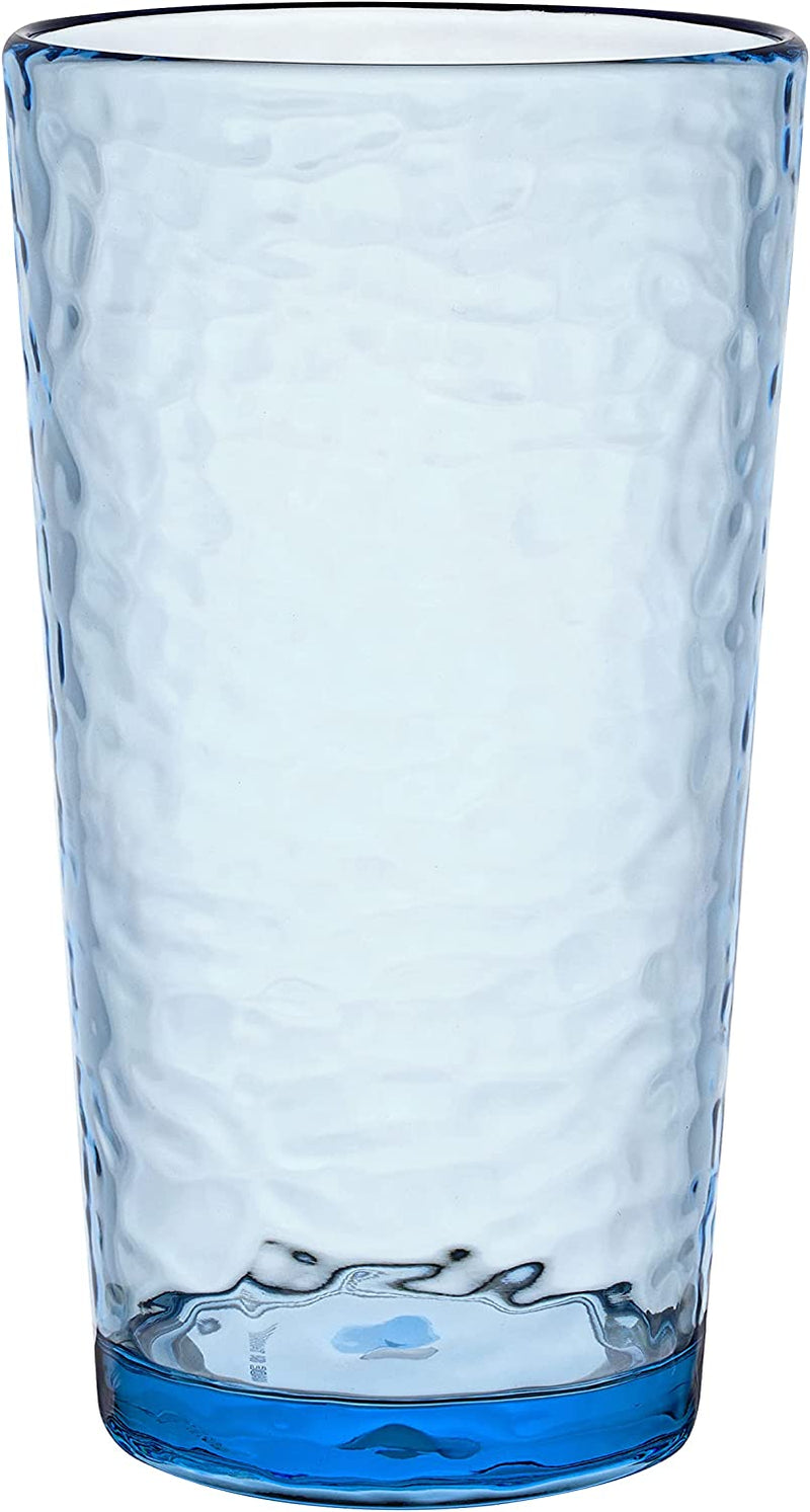 KLIFA- NICE- 14.7 Ounce, Set of 6, Acrylic Tumbler Drinking Glasses, Bpa-Free, Stackable Plastic Drinkware, Dishwasher Safe Cups, Gray Home & Garden > Kitchen & Dining > Tableware > Drinkware KLIFA Ocean Blue 20 oz, Set of 6 