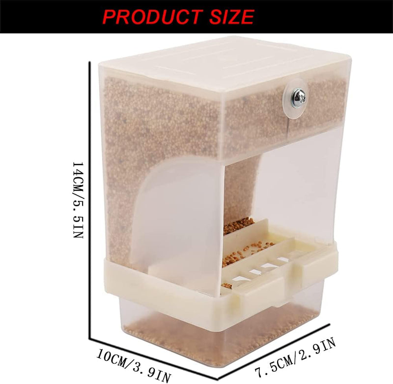 1PCS Automatic Bird Feeder - No-Mess Bird Feeder, Parrot Feeding Cage Accessories，Suitable for Small and Medium Parrotsand Birds Seed Feeder For(1Pcs) Animals & Pet Supplies > Pet Supplies > Bird Supplies > Bird Cage Accessories > Bird Cage Food & Water Dishes Fallaloe   