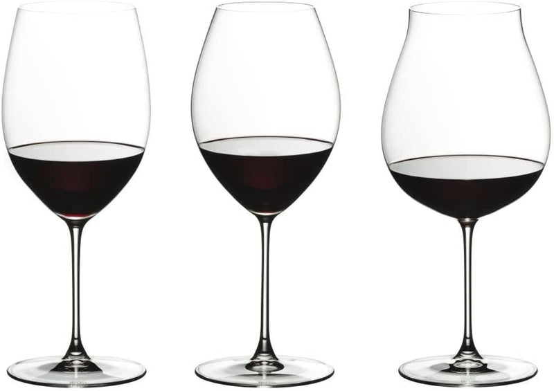 Riedel Veritas Pinot Noir Glass, 2 Count (Pack of 1), Clear Home & Garden > Kitchen & Dining > Tableware > Drinkware Crystal of America Veritas Red Wine 3pc Tasting Set  