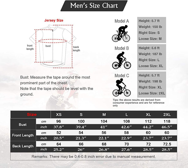 Mysenlan Short Sleeve Cycling Jersey for Man Bike Bicycle Shirts Breathable Riding Sports Jerseys Sporting Goods > Outdoor Recreation > Cycling > Cycling Apparel & Accessories Mysenlan   
