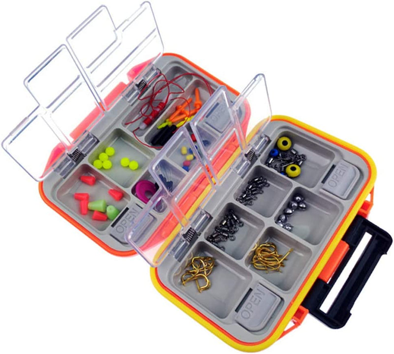 ZEMIO Fishing Tackle Box Waterproof Mini Portable Bait Lure Hook Storage Cases with 12 Compartments Sporting Goods > Outdoor Recreation > Fishing > Fishing Tackle ZEMIO   