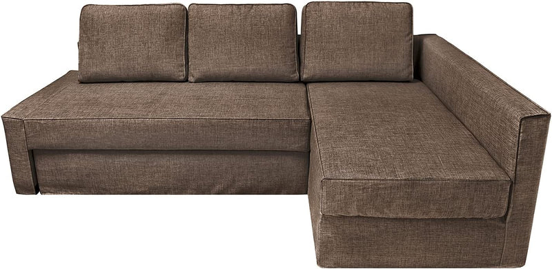 CRIUSJA Couch Covers for IKEA Friheten Sofa Bed Sleeper, Couch Cover for Sectional Couch, Sofa Covers for Living Room, Sofa Slipcovers with Cushion and Throw Pillow Covers (2030-17, Left Chaise) Home & Garden > Decor > Chair & Sofa Cushions CRIUSJA S-13 Right Chaise 