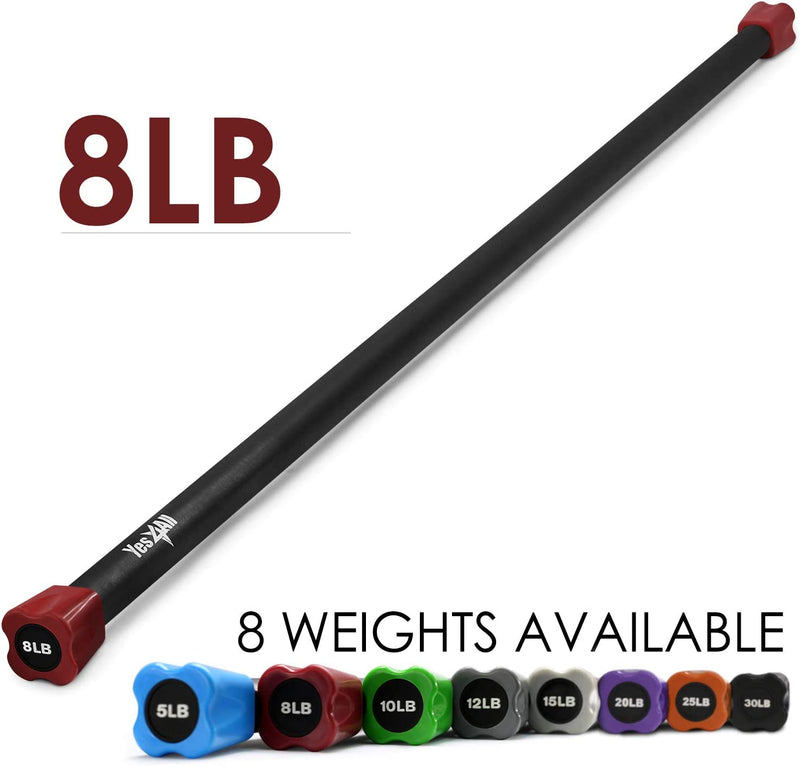 Yes4All Yes4All Total Body Workout Weighted Bar, Resistance Band Bar, Weighted Bar Racks, Single/Combo Sporting Goods > Outdoor Recreation > Fishing > Fishing Rods Yes4All   