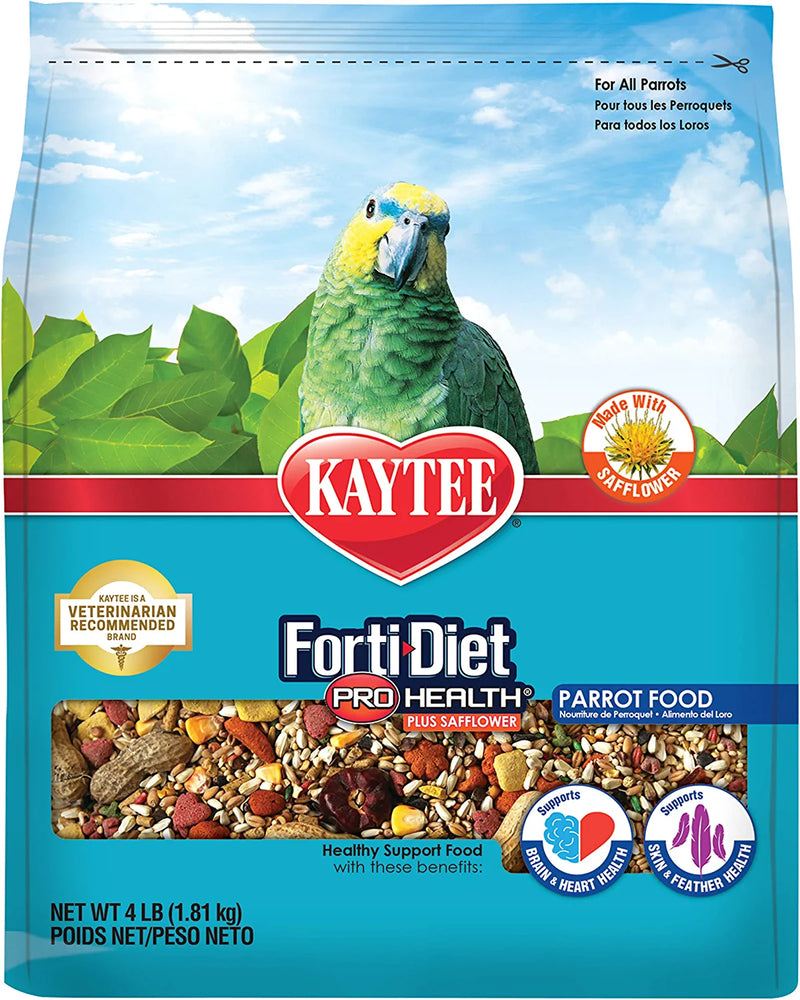 Kaytee Forti-Diet Pro Health with Safflower Parrot Food, 4 Lb Animals & Pet Supplies > Pet Supplies > Bird Supplies > Bird Food Central Garden & Pet   
