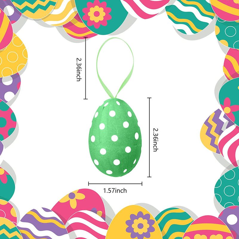 30PCS Easter Hanging Eggs-Colorful Paper Easter Egg-Easter Tree Ornaments for Party Birthday Home Decoration Indoor Supplies (Paper-Small) Home & Garden > Decor > Seasonal & Holiday Decorations Sfcddtlg   