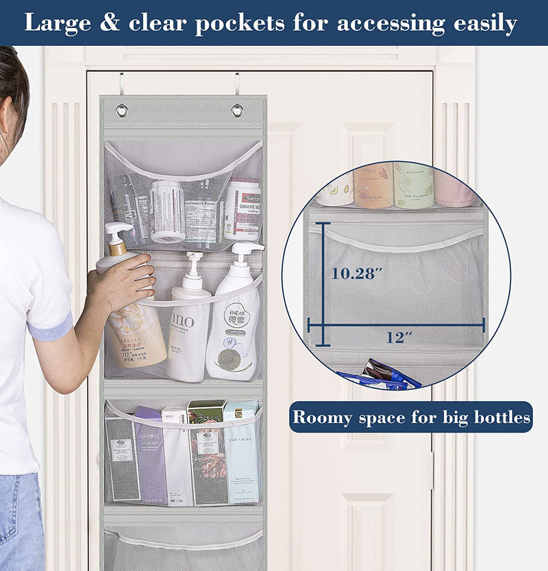KEETDY over the Door Organizer Storage for Closet with 5 Pockets Organizer for Bedroom Bathroom, 2 Pack Home & Garden > Household Supplies > Storage & Organization KEETDY   