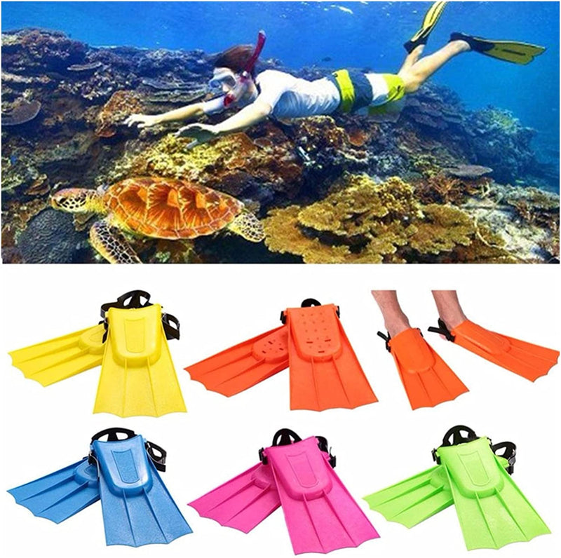 Wuxp 1Pair Swimming Fins Adult Adjustable Snorkeling Foot Flipper Diving Fins Beginner Swimming Equipment Portable Shoes for Swimming Adjustable Snorkel Fins for Snorkeling, Swimming A Sporting Goods > Outdoor Recreation > Boating & Water Sports > Swimming wuxp   