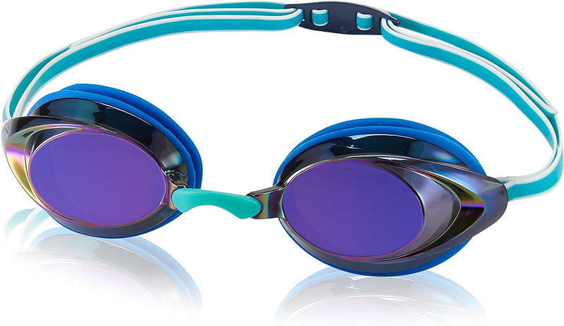Speedo Unisex-Child Swim Goggles Vanquisher 2.0 Junior Mirrored Blue/Iris Sporting Goods > Outdoor Recreation > Boating & Water Sports > Swimming > Swim Goggles & Masks Speedo   