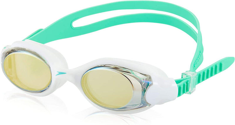 Speedo Unisex-Adult Swim Goggles Hydrosity Sporting Goods > Outdoor Recreation > Boating & Water Sports > Swimming > Swim Goggles & Masks Speedo Mirrored White/Clear/Gold  