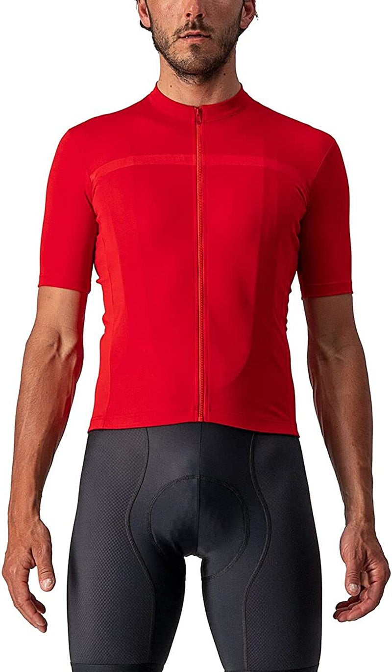 Castelli Cycling Classifica Jersey for Road and Gravel Biking I Cycling Sporting Goods > Outdoor Recreation > Cycling > Cycling Apparel & Accessories Castelli Red X-Large 