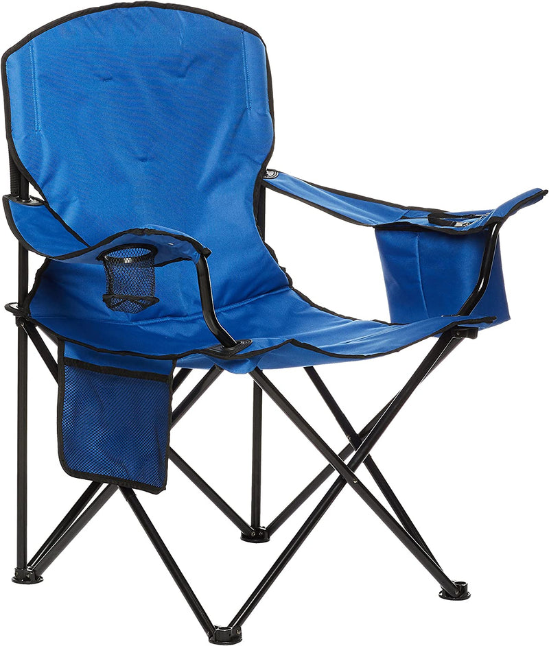 Portable Folding Camping Chair with Carrying Bag Home & Garden > Lighting > Lighting Fixtures > Chandeliers KOL DEALS Blue Padded, Xl 