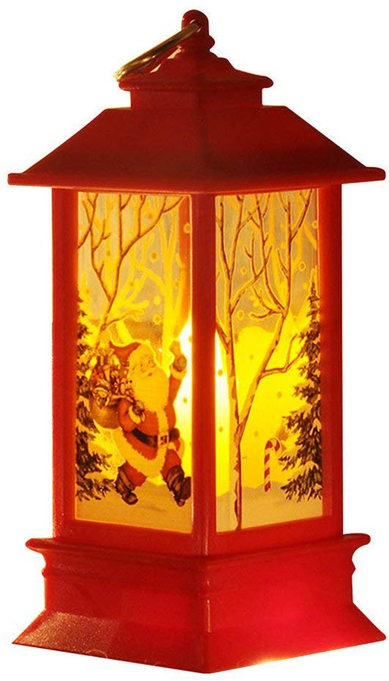 Outdoor Candle Lantern Decoration LED Light Christmas Candle Christmas Decoration Desktop Lantern Decoration Home & Garden > Decor > Seasonal & Holiday Decorations& Garden > Decor > Seasonal & Holiday Decorations Siaonvr RED OLD MAN  