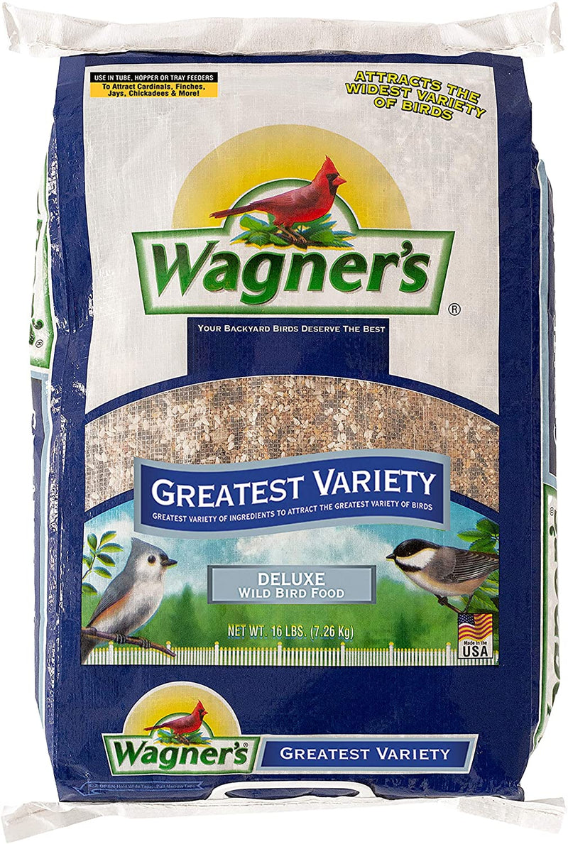Wagner'S 62059 Greatest Variety Blend Wild Bird Food, 16-Pound Bag Animals & Pet Supplies > Pet Supplies > Bird Supplies > Bird Food Wagner's Bird Food 1 Count (Pack of 1) 
