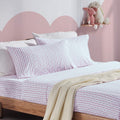 SLEEP ZONE Super Soft Kids Twin Bed Sheets Set 3-Piece - Wrinkle & Fade Resistant Easy Care Bedding Sheets & Pillowcases (Twin, Ballet Pink) Home & Garden > Linens & Bedding > Bedding SLEEP ZONE Coastal Rope Pink Twin (3-Piece Set) 
