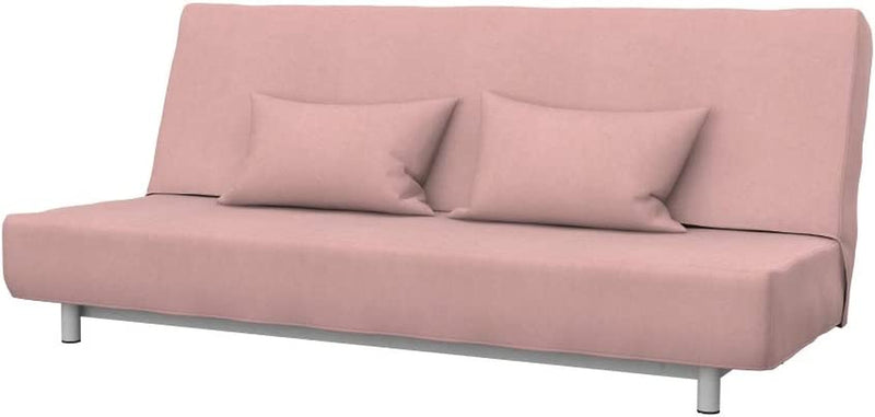 SOFERIA Replacement Compatible Cover for BEDDINGE 3-Seat Sofa-Bed, Fabric Eco Leather Creme Home & Garden > Decor > Chair & Sofa Cushions Soferia Majestic Velvet Blush Pink  