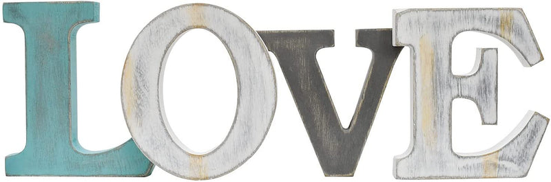 Morning View Love Wood Sign Decor Wooden Love Letter Sign Love Word Block Decor Rustic Wood Cutout Sign Wall Decor Freestanding Wooden Cutout Letter Tabletop Centerpieces Mantel Decor Valentine'S Day Home & Garden > Decor > Seasonal & Holiday Decorations Morning View   