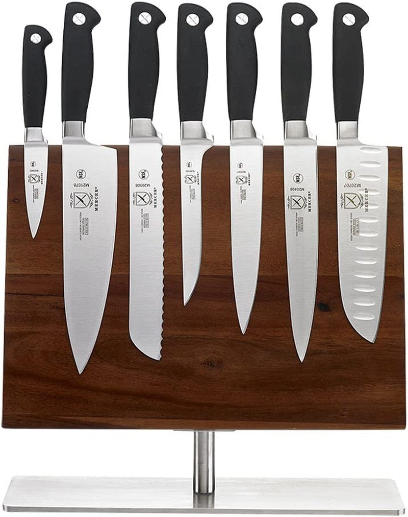 Mercer Culinary M20000 Genesis 6-Piece Forged Knife Block Set, Tempered Glass Block Home & Garden > Kitchen & Dining > Kitchen Tools & Utensils > Kitchen Knives Mercer Tool Corp. 8-Piece Magnetic  
