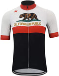 OUTDOORGOODSTORE Men'S Cycling Jersey Bike Short Sleeve Shirt Sporting Goods > Outdoor Recreation > Cycling > Cycling Apparel & Accessories OUTDOORGOODSTORE California Republic 4XL-(Chest 50"-53") 
