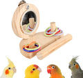 Joyeee Natural Bird Perch Stand, with Playground Ladder, Bird Water Feeder Dishes, Swing, Tray for Cockatiel Parakeet Conure Budgies Parrot Macaw Love Bird Small Birds Animal, 14.5" X 9" X 15.9" M Animals & Pet Supplies > Pet Supplies > Bird Supplies Joyeee #11  