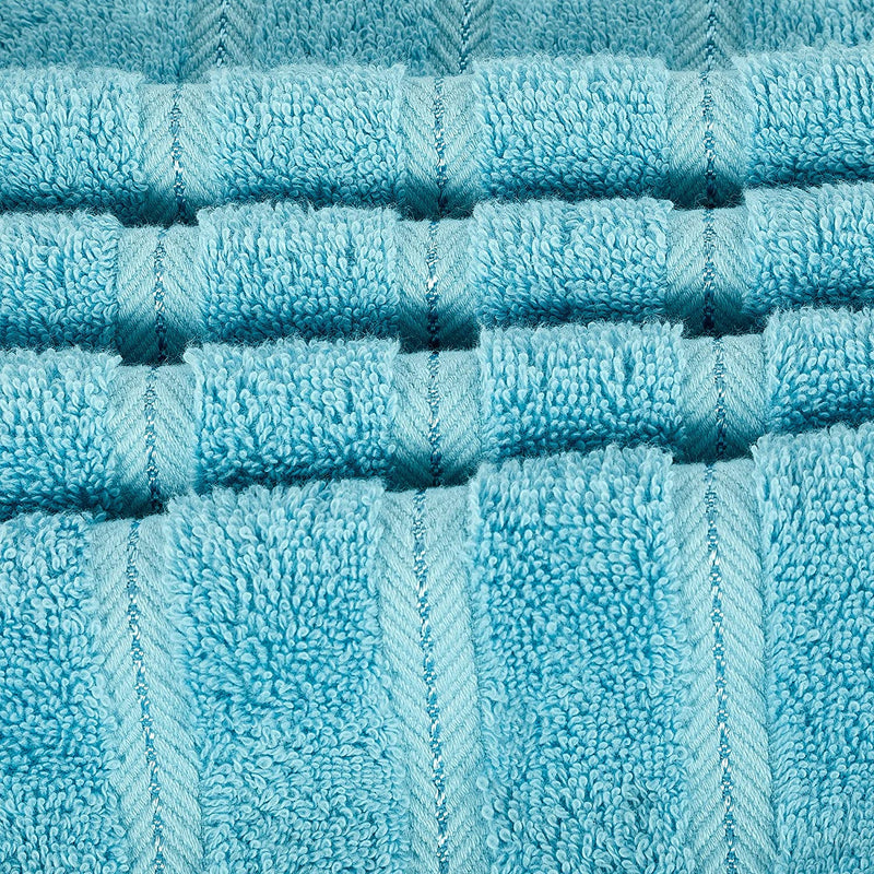 Comfort Realm Ultra Soft Towel Set, Combed Cotton 600 GSM 100 Percent Cotton (White, 1 Bath Sheet) Home & Garden > Linens & Bedding > Towels Comfort Realm Blue 6 Piece Towel Set 