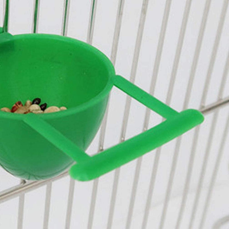 Balacoo 10Pcs Bird Feeding Cups Bird Cage Feeders Parrot Feeding Bowls Water Bowl Bird Cage Accessory for Bird Parrot Macaw
