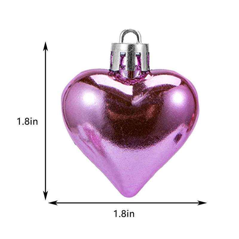 Home Decor Clearance 36Pcs Valentine Decorations Heart Ornaments Romantic Valentine'S Day Gifts Decoration Hangs Abs Home & Garden > Decor > Seasonal & Holiday Decorations Mnycxen   