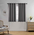 Miuco Room Darkening Texture Thermal Insulated Blackout Curtains for Bedroom 1 Pair 52X63 Inch Black Home & Garden > Decor > Window Treatments > Curtains & Drapes MIUCO Grey 52x63 inch 
