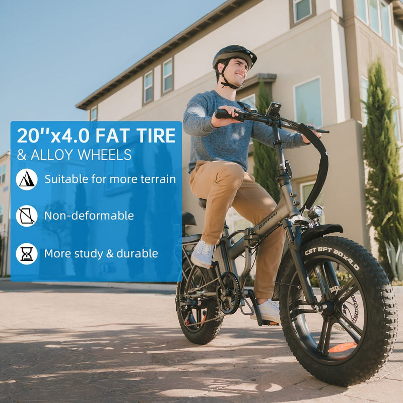 Rattan 750W Electric Bike for Adults Electric Folding Bikes 20''X4.0 Fat Tire Bikes 13AH Removable Lithium-Ion Battery E-Bikes 7 Speed Shifter Electric Bicycle Step through Ebikes Sporting Goods > Outdoor Recreation > Cycling > Bicycles Guangzhou gedesheng Electric bike Co., Ltd   