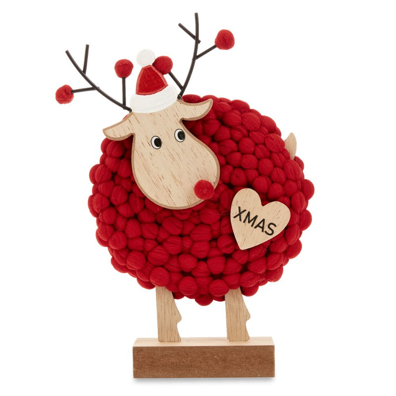 Holiday Time Wooden Deer with Red and White Cable Knit Sweaters Christmas Decoration, 2 Count per Pack Home & Garden > Decor > Seasonal & Holiday Decorations& Garden > Decor > Seasonal & Holiday Decorations CENTRESKY CRAFTS(SHANTOU)CO.,LTD   