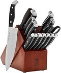 HENCKELS Premium Quality 15-Piece Knife Set with Block, Razor-Sharp, German Engineered Knife Informed by over 100 Years of Masterful Knife Making, Lightweight and Strong, Dishwasher Safe Home & Garden > Kitchen & Dining > Kitchen Tools & Utensils > Kitchen Knives Henckels Brown 15-pc 