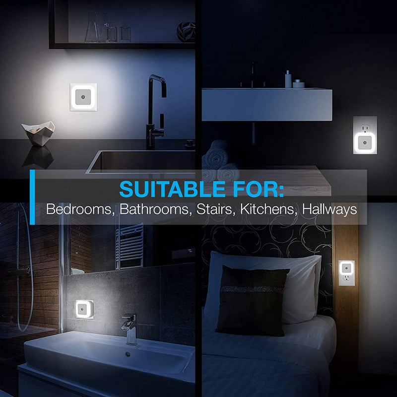 Vont 'Lyra' LED Night Light, Plug-In [6 Pack] Super Smart Dusk to Dawn Sensor, Night Lights Suitable for Bedroom, Bathroom, Toilet, Stairs, Kitchen, Hallway, Kids,Adults,Compact Nightlight, Cool White Home & Garden > Lighting > Night Lights & Ambient Lighting Vont   