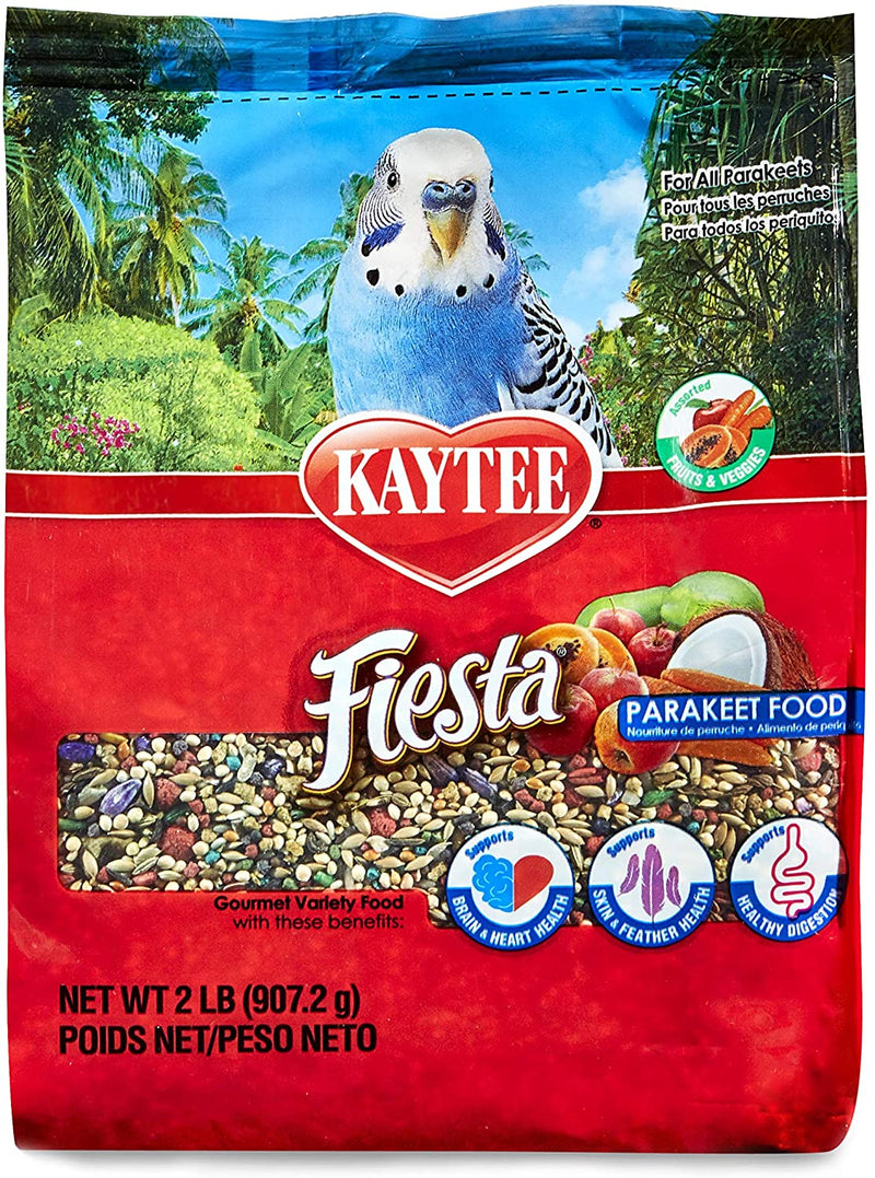 Kaytee Fiesta Max Bird Food for Parakeets, 2-Pound
