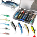 PLUSINNO Fishing Lures, Trout Pike Walleye Bass Fishing Jig Heads, Pre-Rigged Soft Swimbaits with Ultra-Sharp Hooks, Bass Lures with Paddle Tail, Fishing Bait for Saltwater & Freshwater… Sporting Goods > Outdoor Recreation > Fishing > Fishing Tackle > Fishing Baits & Lures PLUSINNO 12PCS-Kit  