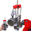 Bonka Bird Toys Clacker Colorful Durable Stainless Steel Pullable Parrot Macaw African Grey Cockatoo (Single Clacker, Green) Animals & Pet Supplies > Pet Supplies > Bird Supplies > Bird Toys Bonka Bird Toys Red Single Clacker 