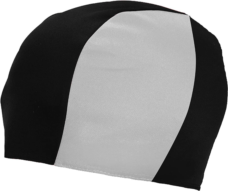 Swim Cap Comfortable Stretch/Spandex - Kids/Adults - Fits Kids with All Hair Length and Adult Short Hair Sporting Goods > Outdoor Recreation > Boating & Water Sports > Swimming > Swim Caps Abstract 602TONE - BLACK & WHITE  