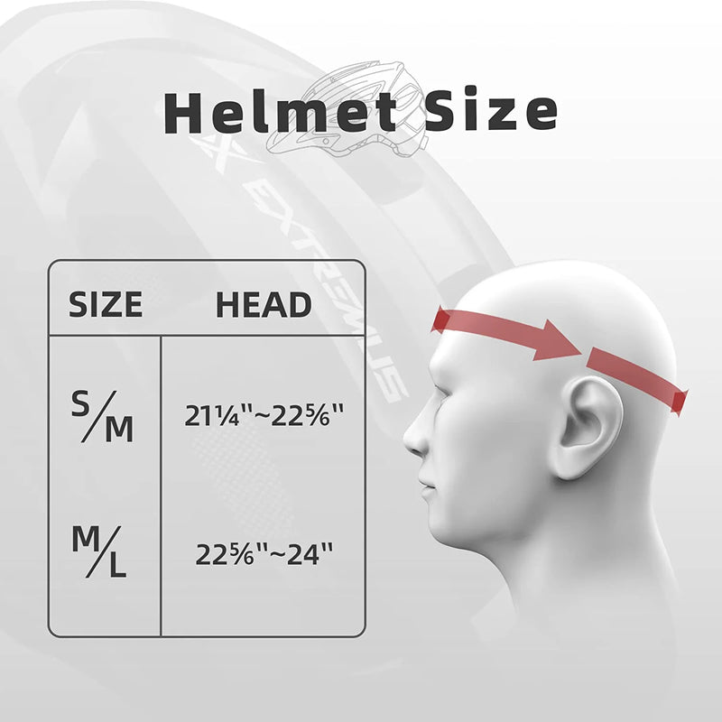Extremus Aerolander Mountain Bike Helmet, Certified Bike Helmets for Adults Men Women, One-Piece Construction Road Cycling Helmet, MTB Lightweight Bicycle Helmet with Visor & Safety Rear Light Sporting Goods > Outdoor Recreation > Cycling > Cycling Apparel & Accessories > Bicycle Helmets Extremus   