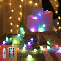 Fairy Lights 23 Ft 50 LED Globe Twinkle Christmas Lights with Remote Control, 8 Modes USB Fairy Lights, Indoor Mood String Lights for Bedroom Balcony Garden or Party Decoration Lights (Warm White) Home & Garden > Lighting > Light Ropes & Strings HENABEYTRY 23FT 50LED Multi-colored  