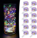 Fairy Lights Battery Operated [12 Pack], 7.2Ft 20 LED Battery Operated Christmas Lights | Centerpiece Table Decoration, Wedding or Party Decorations Indoor Outdoor, Mini Christmas Lights, Warm White Home & Garden > Lighting > Light Ropes & Strings MUMUXI Multicolor 7.2 Ft-12 Pack-20 LED 