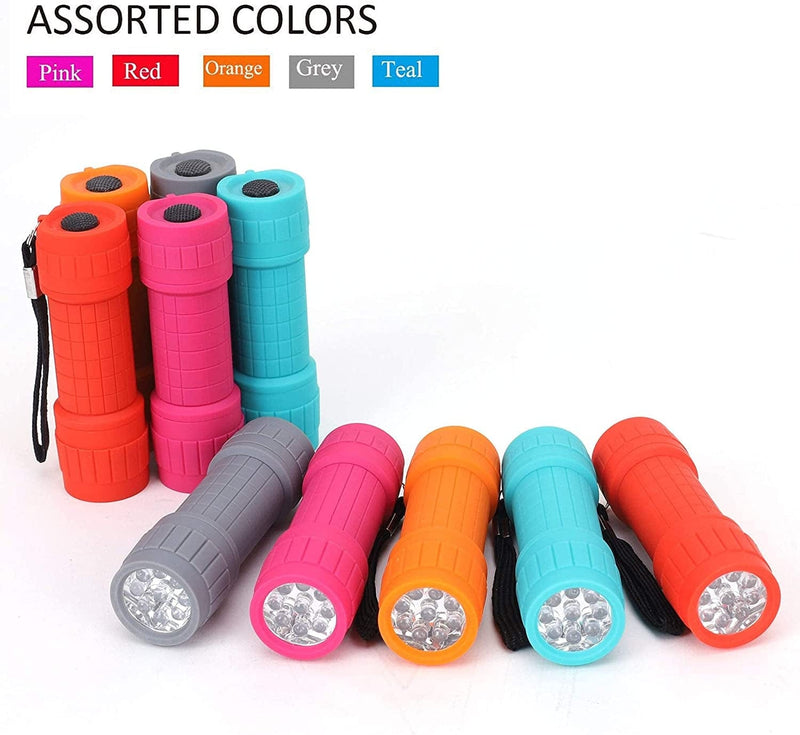 FASTPRO 10-Pack, 9-LED Mini Flashlight Set, 30-Pieces AAA Batteries Are Included and Pre-Installed, Perfect for Class Teaching, Camping, Wedding Favor Hardware > Tools > Flashlights & Headlamps > Flashlights FUTE   