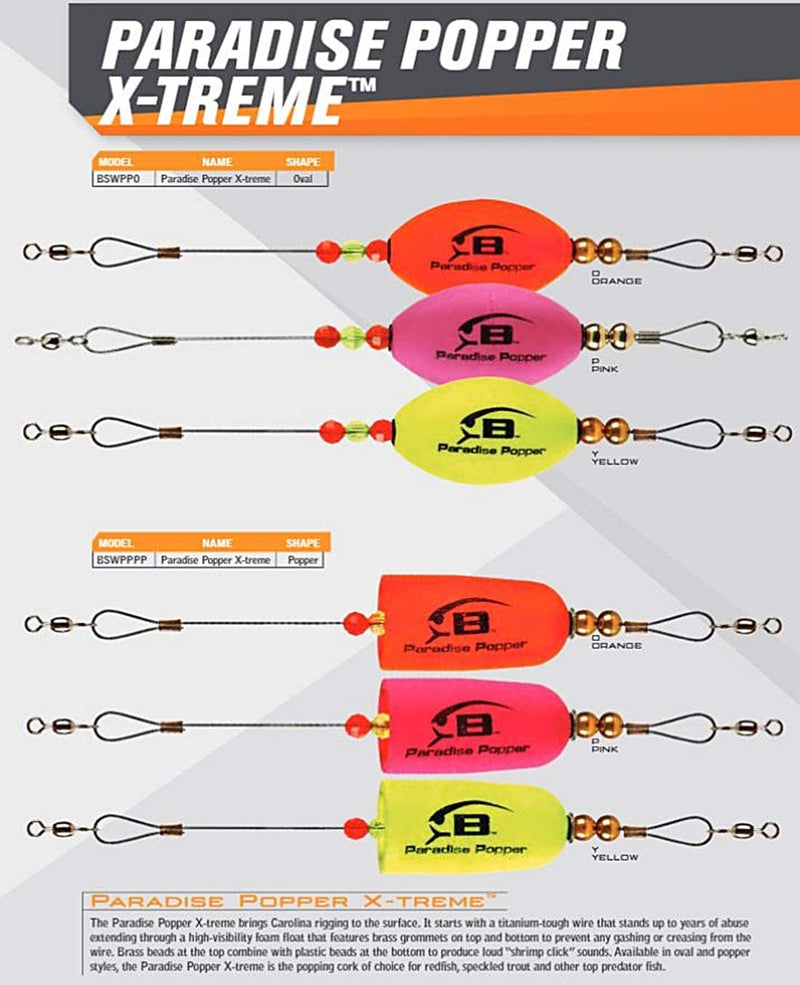 Bomber Lures Paradise Popper X-Treme Popping Cork Float for Carolina Rig Sporting Goods > Outdoor Recreation > Fishing > Fishing Tackle > Fishing Baits & Lures Pradco Outdoor Brands   