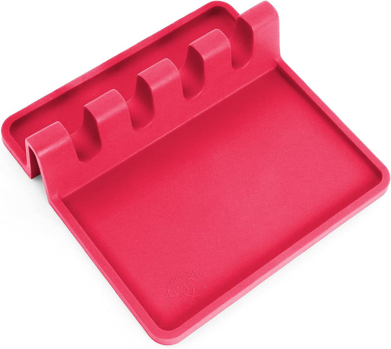 Silicone Utensil Rest with Drip Pad for Multiple Utensils, Heat-Resistant, Bpa-Free Spoon Rest & Spoon Holder for Stove Top, Kitchen Utensil Holder for Spoons, Ladles, Tongs & More - by Zulay Home & Garden > Kitchen & Dining > Kitchen Tools & Utensils Zulay Kitchen Honeysuckle Medium 