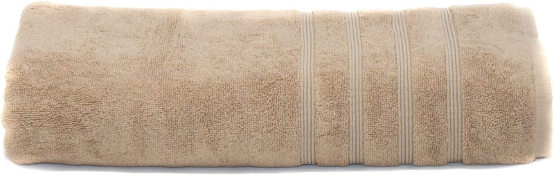 MOSOBAM 700 GSM Hotel Luxury Bamboo-Cotton, Bath Towel Sheets 35X70, Light Grey, Set of 2, Oversized Turkish Towels, Gray Home & Garden > Linens & Bedding > Towels Mosobam Light Taupe 1 Bath Sheet 