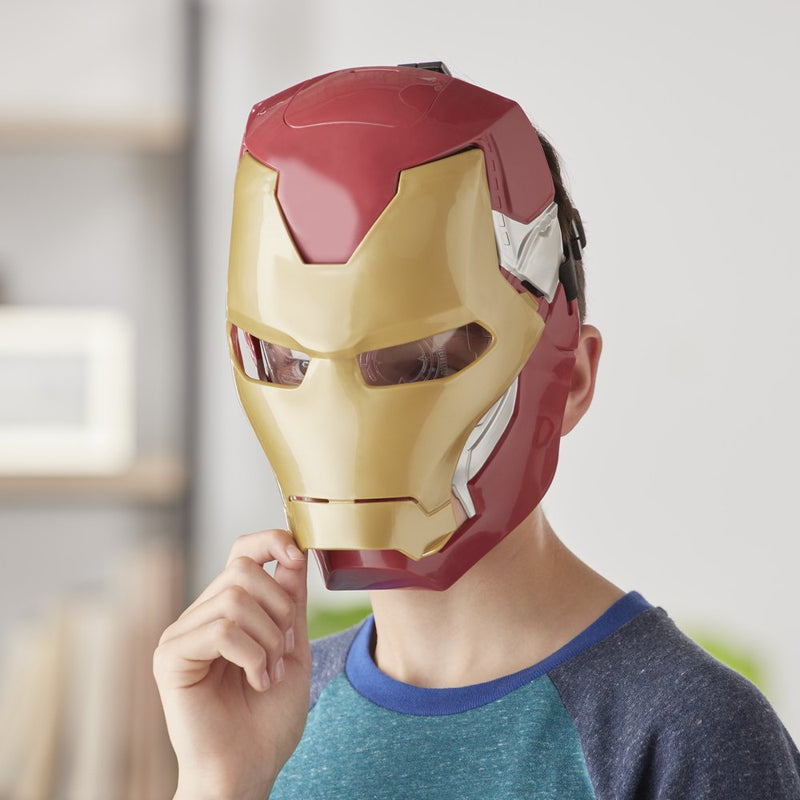 The Avengers Iron Man Multi-Color Plastic FX Costume Mask, with Flip Activated Light Effects Apparel & Accessories > Costumes & Accessories > Masks Hasbro   