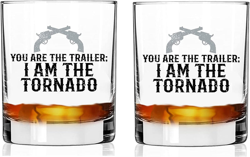 Toasted Tales in a World Full of Karen'S Be a Beth | Old Fashioned Whiskey Glass Tumbler | Rocks Barware for Scotch, Bourbon, Liquor and Cocktail Drinks | Quality Chip Resistant Home & Garden > Kitchen & Dining > Tableware > Drinkware Toasted Tales I Am The Tornado | Set Of 2 Whiskey Glass 