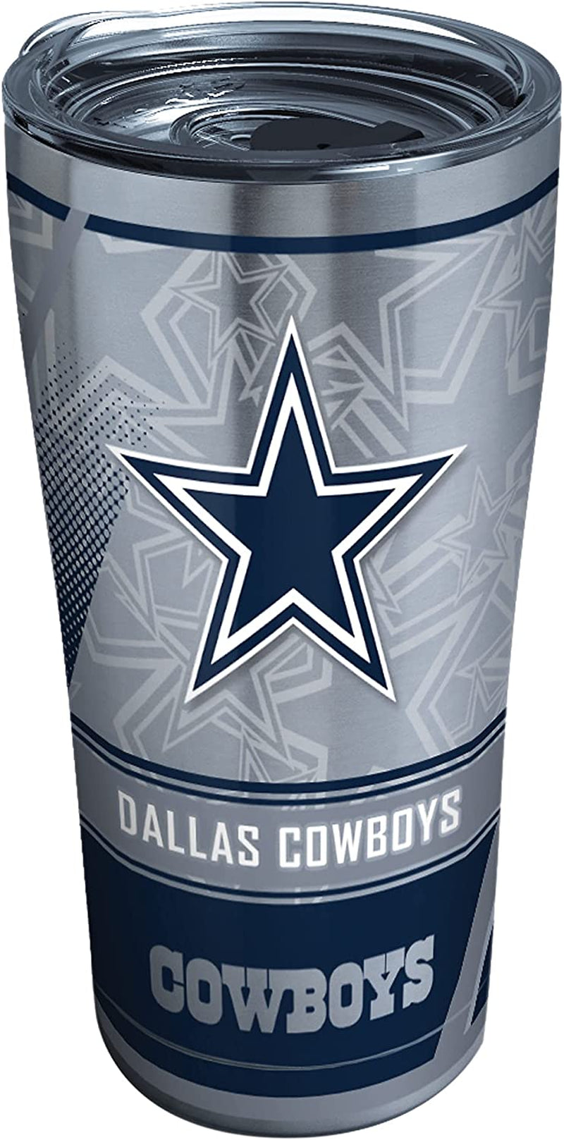 Tervis Triple Walled NFL Dallas Cowboys Edge Insulated Tumbler Cup Keeps Drinks Cold & Hot, 20Oz, Stainless Steel