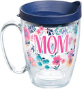 Tervis Made in USA Double Walled Dainty Floral Mother'S Day Insulated Tumbler Cup Keeps Drinks Cold & Hot, 16Oz, Gigi Home & Garden > Kitchen & Dining > Tableware > Drinkware Tervis Mom 16oz Mug 