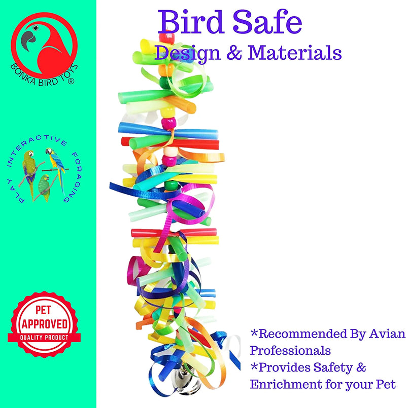 Bonka Bird Toys 1917 Party Small Medium Bird Toy Parrot Cage Craft Toys Cages Cockatiel Budgie Lovebird Animals & Pet Supplies > Pet Supplies > Bird Supplies > Bird Toys Bonka Bird Toys   