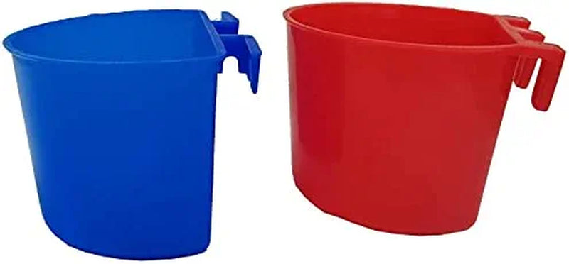 20 Pcs Feeder Cage Cups Hanging Chicken Water Cups Pet Bowl with Hooks Rabbit Food Dish for Cages Plastic Feeding & Watering Supplies for Pigeon Poultry Roosters Gamefowl Parakeet (Red Arched, 20 PCS) Animals & Pet Supplies > Pet Supplies > Bird Supplies > Bird Cage Accessories > Bird Cage Food & Water Dishes ORIBUKI-US   