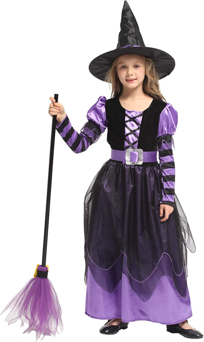Narecte Halloween Costumes for Girls Halloween Costumes,Witch Costume for Girls Witch Costume,Kids Witch Costume  Narecte   